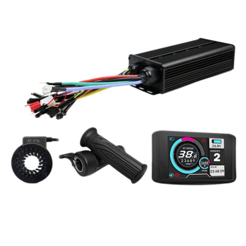 E-Bicycle Three Mode Controller Set 100A 48V -72V Sine Wave Controller UKC1 Display Color Screen E-Bicycle Accessories