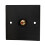 Brushed Aluminium Black Phono RED Wall Faceplate D-Series Chassis Mount Insert 2