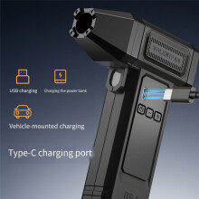 9-Växlad Turbofläkt Kraftfull Luftblåsare Bärbar Trådlös Dammrengörare 4000mAh Typ C Laddningsbar Borstlös Jetblåsare LED, B