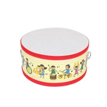Orff Instrumentos Musicais Desenho Animado Tambor de Mão Instrumento de Percussão Portátil de Madeira Dupla Face Pandeiro Infantil Educacional