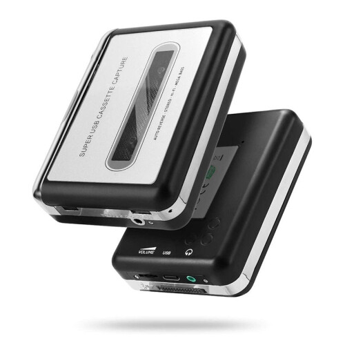 Convertitore USB da Cassetta A MP3, Lettore Musicale Audio con Cuffie 1