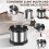 Espresso Knock Box,Coffee Grounds Bin 1600 Ml Stainless Steel Espresso Grounds Boxes,Coffee Waste Container Matte Black 5