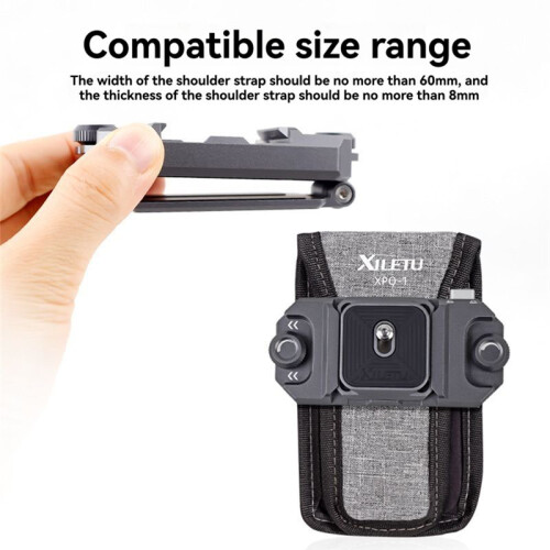 XILETU Quick Release Camera Clip with Plate Universal DSLR & Action Camera Mount for    Backpack Strap Holder 2