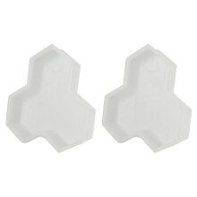 2 Stueck Pfad Schimmel Ahorn Blatt Beton Manuell Kunststoff Sprung Brett Pflaster Formen fuer Pflaster Höfe Platz