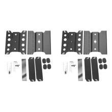 2X Metal RC Car Workstation Work Stand Repair 360 Degree Rotation for 1/8 1/10 1/12 1/16 Scale Models,Black
