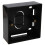 kenable Surface Mount Back Box Pattress Box 1 Gang 32mm Black 1