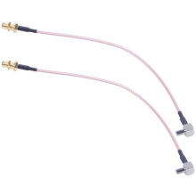 2X 8 PulgadaSMA Hembra A TS9 Macho Coleta Cable CoaXial RG316