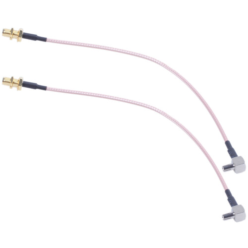 2X 8 PulgadaSMA Hembra A TS9 Macho Coleta Cable CoaXial RG316