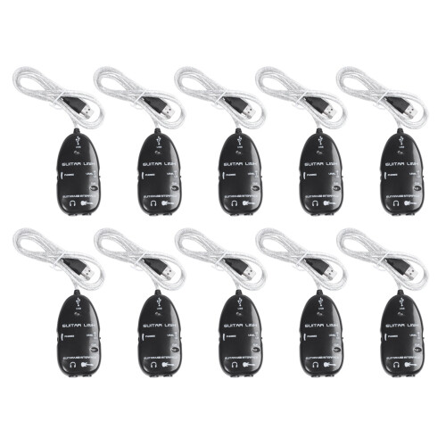10X Guitar to USB Interface Link Cable Adapter /PC Recording CD Studio Laptop