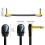 Guitar Patch Cable Effect Pedal Patch Cords 1/4-Inch Right Angle Low Profile Pancake Design for Effect Pedals 6 Pack 5