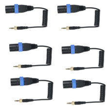 6X Saramonie Verriegelungs Typ 3,5 mm Auf 3,5 mm TRS Auf XLR Stecker Mikrofon Ausgang Universal Audio Kabel für Drahtlose Empfänger