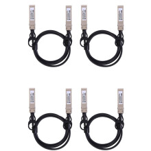 4X 10G SFP+ Twinax Cable, Direct Attach Copper(DAC) 10GBASE SFP Passive Cable for SFP-H10GB-CU1M,,(1M)