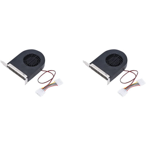 2X  System PCI Slot Blower Case CPU Ventola di Raffreddamento  Nuove Ventole di Raffreddamento PCI per Computer