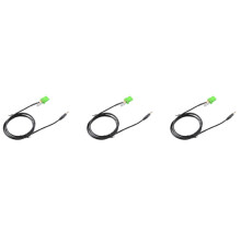 3X 6Pin Green Connector Stereo 3.5MM Jack Audio Aux-in MP3 Cable Wire for Jazz Fit 2002-2006