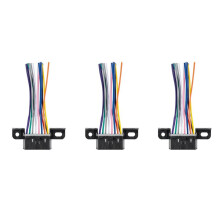 3X PełNy 16-Stykowy J1962F OBD2 żEńSki na MęSki DIY Naprawiono ZłąCze Adaptera UprzężY Wtyczka Dash Port Cable