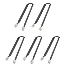 5X Paso de Puerta/Ventana Una Través de Cable Coaxial RF Plano SO239 UHF Hembra Una UHF Hembra 50 Ohm RF Coaxial Cable de Extensión