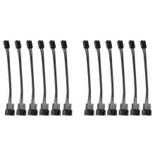 12 Stück 4Pin PWM Auf 3Pin Standard Kühlung Lüfter Adapter Kabel