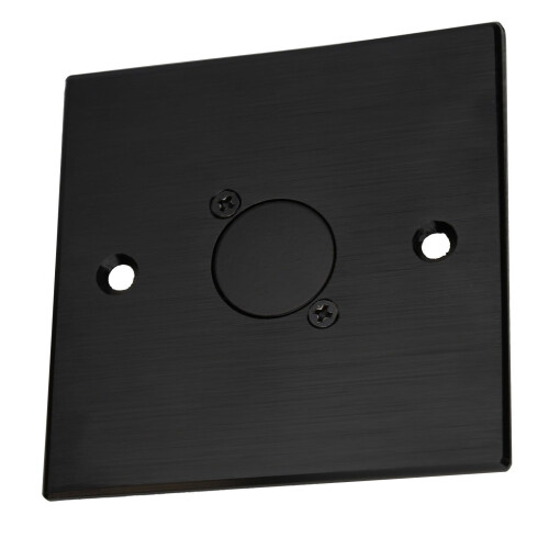 Brushed Aluminium Black Blank Spacer Wall Faceplate D-Series Chassis Mount Insert 1