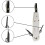 4x Punch Down Tool IDC RJ45 RJ11 Cat5E Cat6 Network Telecom Phone Cable Socket Impact Terminal Insertion Tools 3
