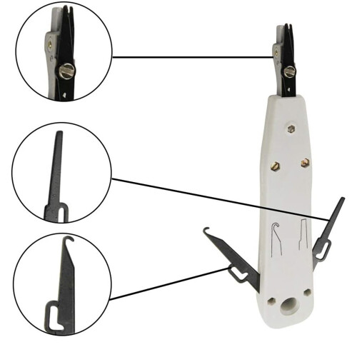 4x Punch Down Tool IDC RJ45 RJ11 Cat5E Cat6 Network Telecom Phone Cable Socket Impact Terminal Insertion Tools 2