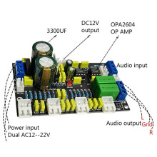 OPA2604 OP AMP Tone Preamp Pre Amplifier Audio Board DIY Sound Speaker Power Home Theater Amplificador,A