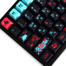 For Jinx Korean Profile PBT 129 Keys Keycaps for GH60/GK61/GK64/84/87/96/104/108/980 Mechanical Keyboard