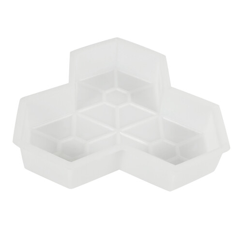 2Pcs Path Mold Maple Leaf Concrete Manually Plastic Stepping Stone Paving Molds for Pavement Courtyards Square 1