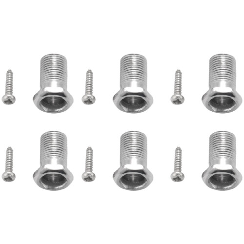 12 Pieces Silver Acoustic Guitar Machine Heads Knobs Guitar String Tuning Peg Tuner(6 for Left + 6 for Right)