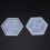16 Pack Hexagon Silicone Coaster Molds Silicone Resin Mold, Epoxy Molds for Casting with Resin, Concrete, Cement 7