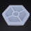 16 Pack Hexagon Silicone Coaster Molds Silicone Resin Mold, Epoxy Molds for Casting with Resin, Concrete, Cement 10