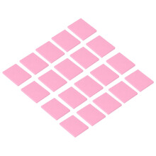 Rack de espuma rectangular de 50 ml, rosa, con 4 agujeros, 20 piezas.