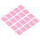 Rack de espuma rectangular de 50 ml, rosa, con 4 agujeros, 20 piezas. 1