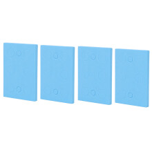 Soporte para tubos de espuma rectangular de alta densidad, azul, con 8 orificios, 20 piezas