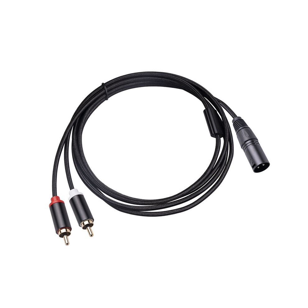 2X Xlr To Dual Rca Audio Cable A1 Xlr Male 3 Pin To Dual Rca Male Plug Stereo Audio Cable 1M 6032318072923