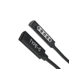 2X Type C PD Charging Cable USB C Female Power Supply Charger Adapter Converter for Microsof Surface Pro 1/2 Tablet