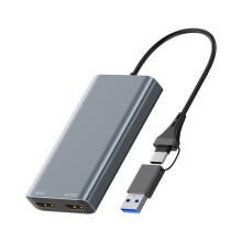 Scheda di Acquisizione Video HDTV USB Type-C Compatibile con  Video Grabber Box 4k 60HZ Loop-Out per PC Computer Camera Live Gaming