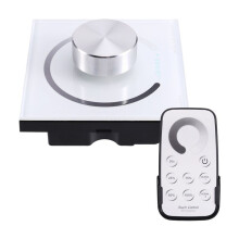 LED Single Strip Dimmer  12V-24V 5050 2835 Strip Lights Wall Panel Remote Rotary Knob Control 0-100 Brightness