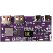 LED Dual USB Micro-Type/Type-C Mobile Power Bank Lead-Acid Lithium Battery Charger Module Support QC2.0/QC3.0/QC4.0 A