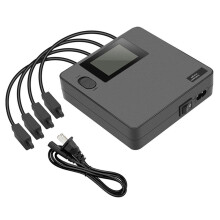 6-In-1 Digital Display Battery Charger for AIR 3/AIR 3S Drone Fast Battery Charger with LED Color Screen (US)