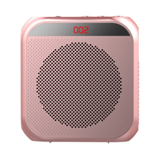 Wireless  Microphone Amplifier, Small Portable Tour Guide Microphone Speaker for Teachers Rose Gold