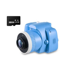 Kids Camera with Projector, Screen 1080P Video Recording Camera with Tripod and 64 GB Card Gifts Toy for Kids