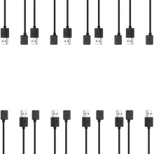 Cabo de Carregamento USB para Mi Band 9 8 Pro 8 Carregador Magnético Ativo Carregamento de Viagem 100 cm 20 Peças