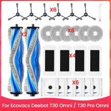 Accessory Set for  Deebot T30 Omni / T30 Pro Omni Robot Vacuum Cleaner, Replacement Accessories