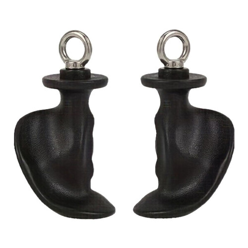 Fitness Lat Pull Down Bar PP Material Single Ring Pulley Cable Machine Attachments Gym Handle Wrist Workout Equipment