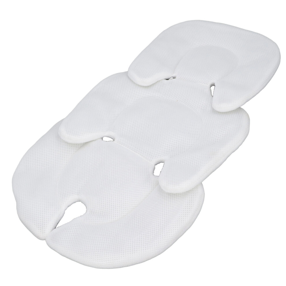 Universal Baby Bassinet Insert Pad 62x36cm, White Pram Liner
