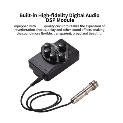 Gitarrpickup PG-951 Akustisk Gitarr Vibrationsresonanspickup BT Gitarr DIY Kit Tillbehör för Klassiska Gitarrer 1