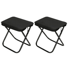 Outdoor Pencil Case Chair  Stool Camping and Fishing Stool Travel and Leisure Pencil Case Chair Black