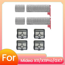Roller Brush Filter for Midea X11/X11Pro/GX7 Floor Scrubber Spare Parts Segmented Fluff Roller Brush Filter Assembly