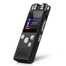 Professionell Röstaktiverad Digital Ljudröstinspelare 8GB Pen Non-Stop 80 Timmars Inspelning PCM-Stöd TF-Kort