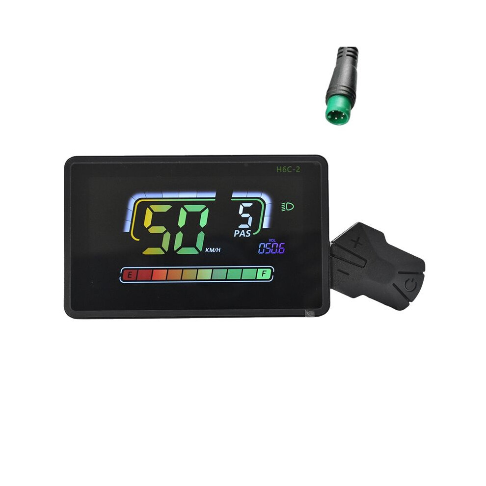 H6c-2 E-Bike Meter Lcd Display Electric Scooter Speedometer Dashboard Uart For Mountain Electric Bike 5Pin 6033077622800